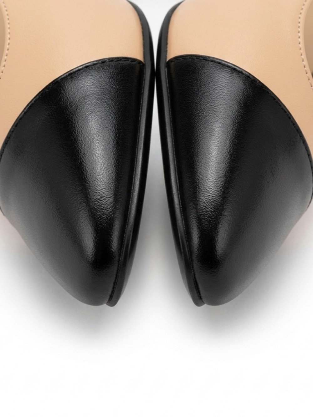 Unisa Unhavie Slingback Block Heel Pumps Nude & Black 7.5 Block Heel - Picture 6 of 9